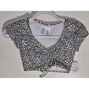 Decree Juniors XS Over The Rainforest Animal Bralette Bikini Swimsuit Top‎